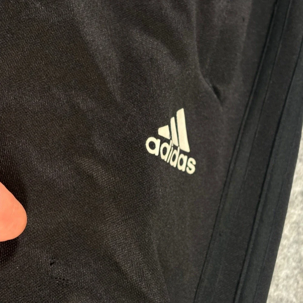 Adidas Climalite Black Athletic‎ Track Pants Joggers Zip Bottoms Mens M